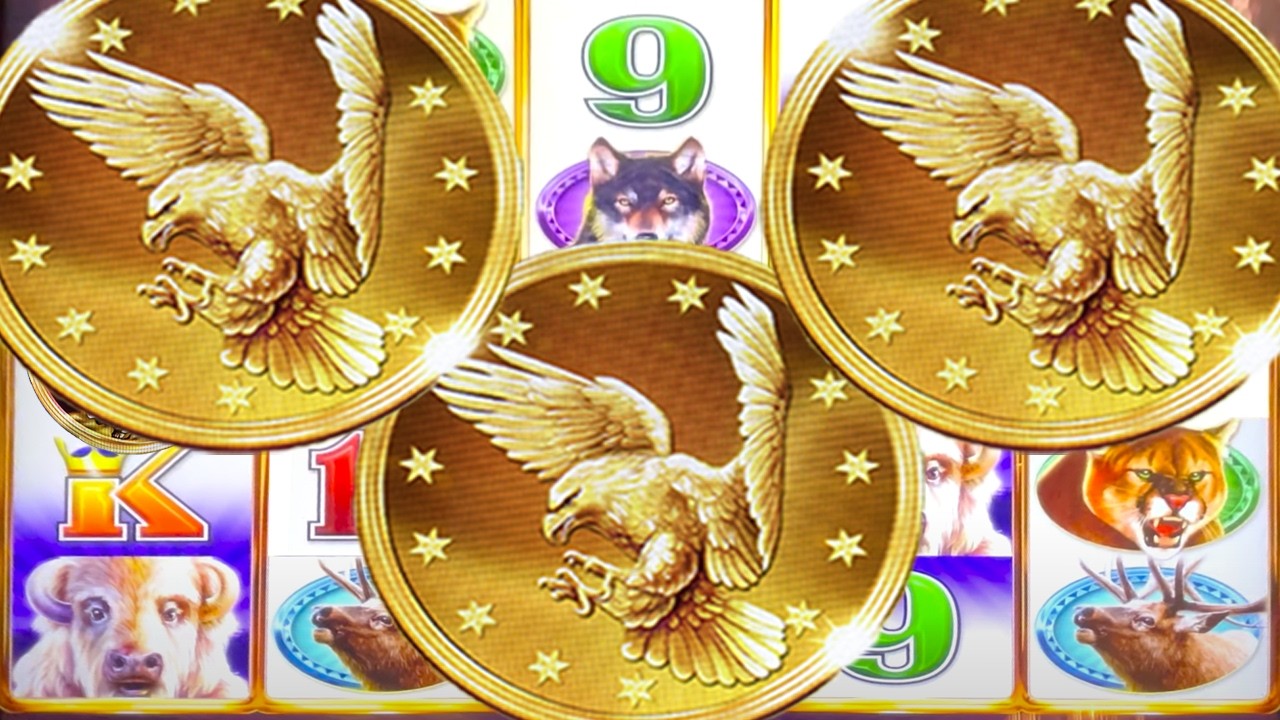 INSANE!! 3 GIANT EAGLE COINS with 4 COIN TRIGGER