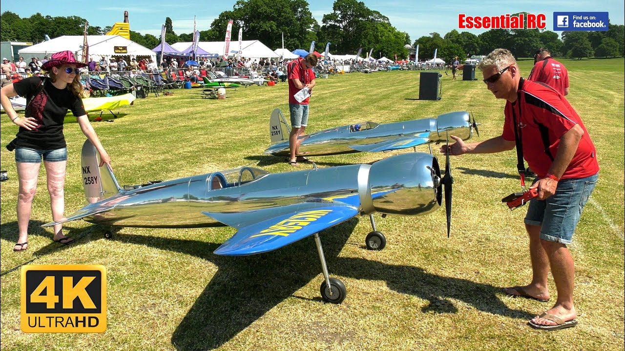 GIANT SCALE Hughes H-1 RACERS RC aircraft [*UltraHD and 4K*]