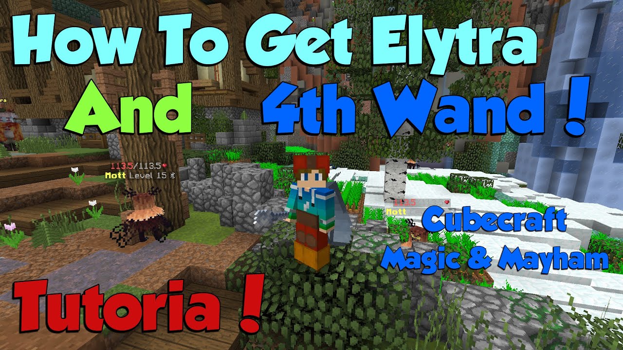 How To Get Elytra And 4th Wand! | Cubecraft Magic & Mayham