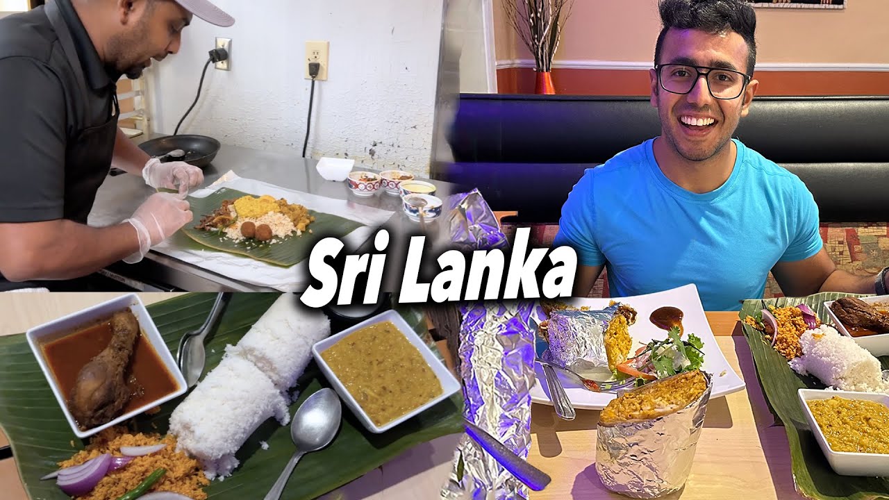 First Time Trying Sri Lankan food! Spicier than Indian? Texas 🇺🇸