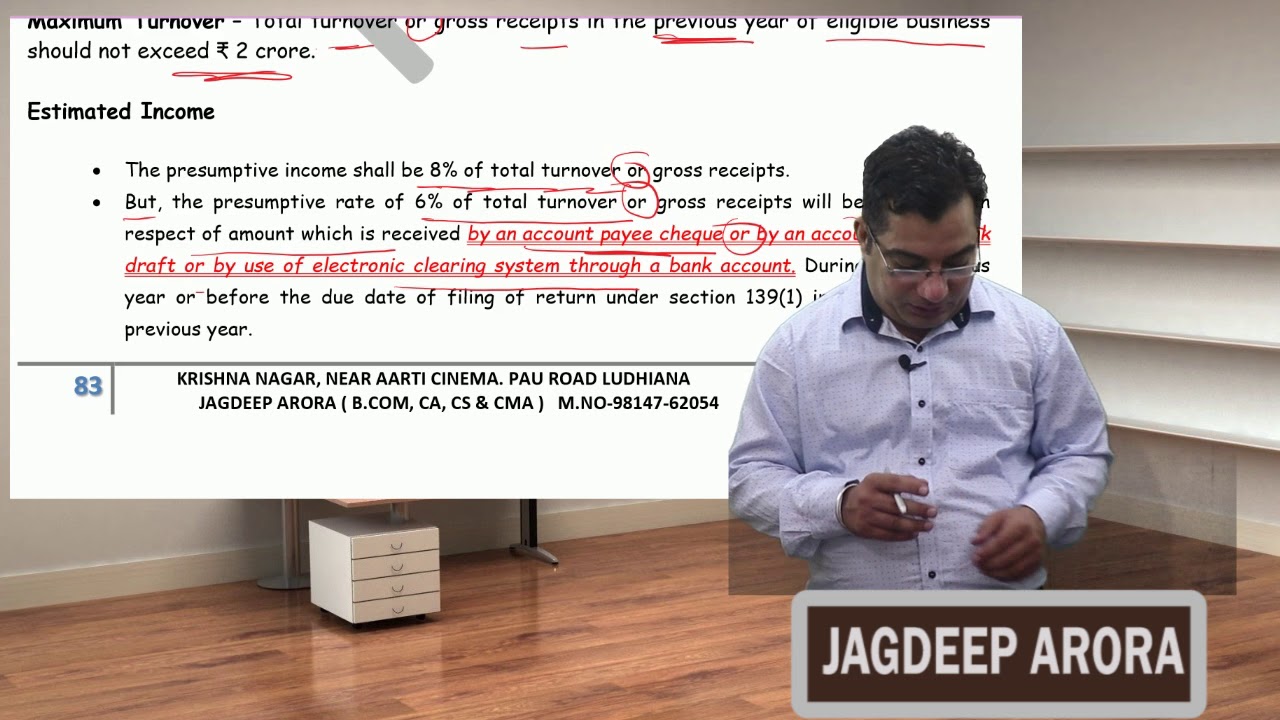 Income Tax- PGBP(Section 44AD)(HINDI)