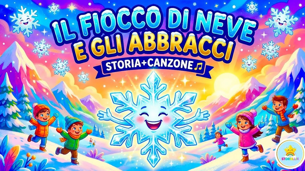 Il Fiocco di Neve che voleva un abbraccio❄️🤗 Storia della Buonanotte + 🎶 Canzone #buonanottebambini 