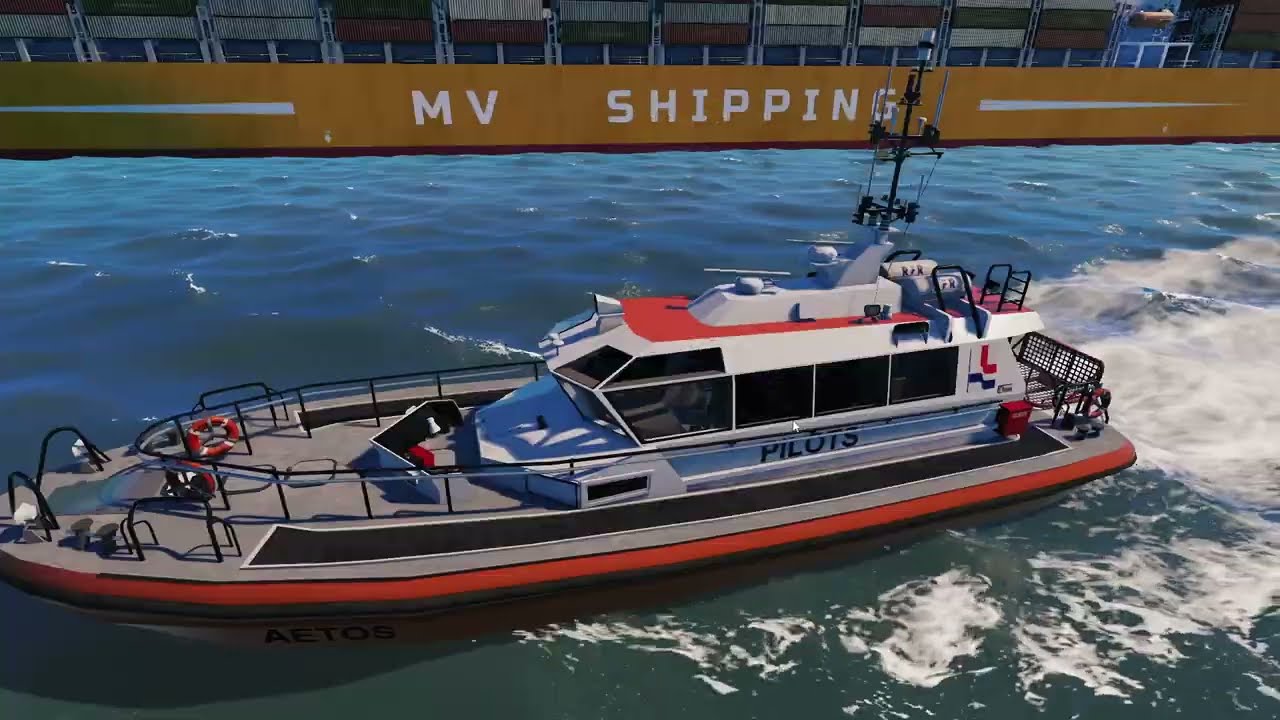 Ship Simulator : Official scene : Hong Kong Container Terminal ; Pilot Boat Service