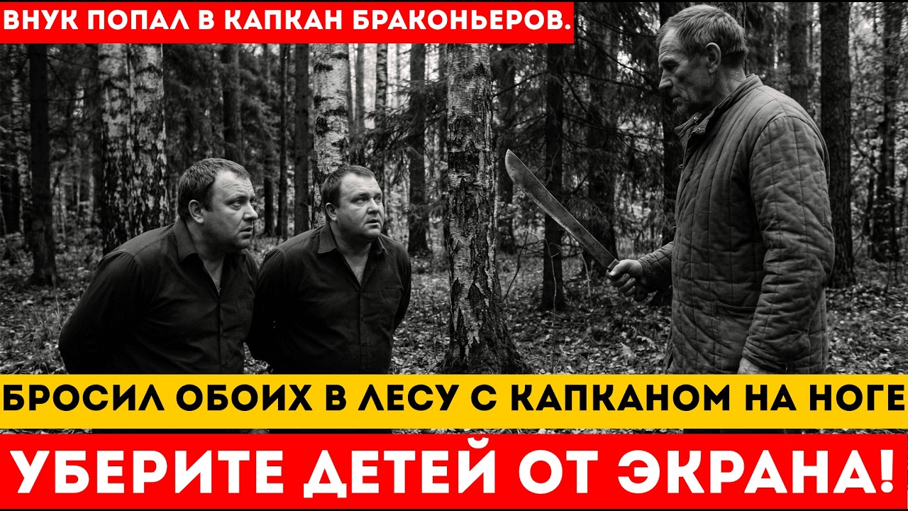 НОГИ РАЗОРВАЛО КАПКАНОМ НА МЕДВЕДЯ . БРОСИЛ УМИРАТЬ В ЛЕСУ. МЕСТЬ ЛЕСНИКА ЗА ВНУКА .