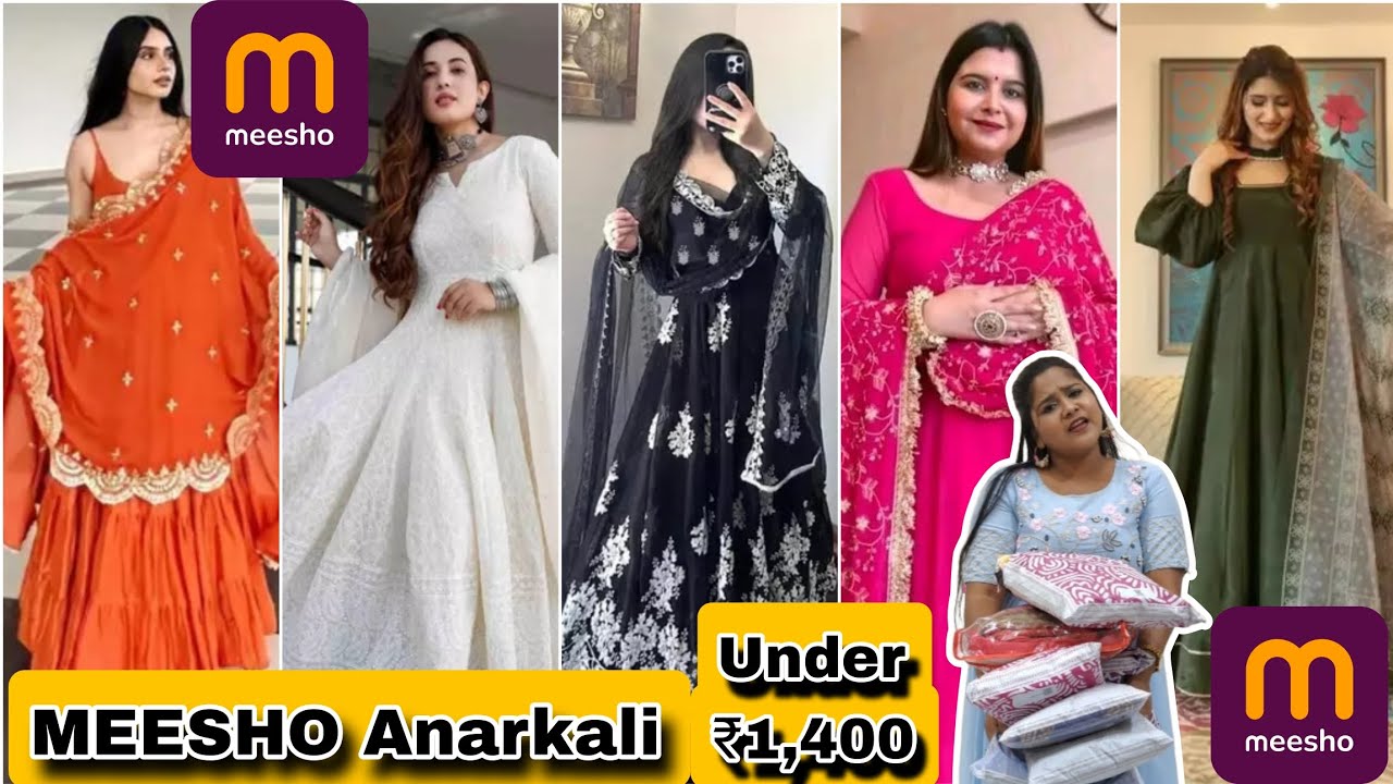 BEST ANARKALI SUITS FROM MEESHO  💕Meesho Haul /Try On Haul#anarkali #anarkalikurtis #meeshoanarkali