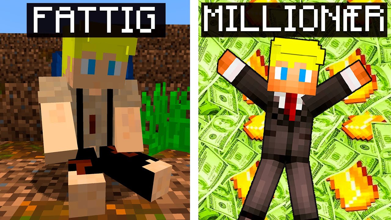 Jeg Går Fra FATTIG til MILLIONÆR I Minecraft