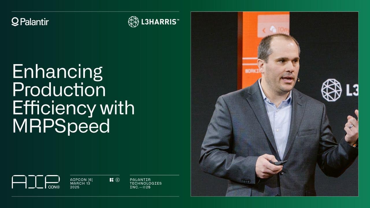 Enhancing Production Efficiency with MRPSpeed | L3Harris at AIPCon 6