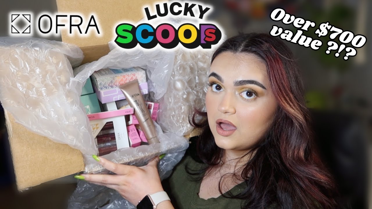UNBOXING MY 2 OFRA COSMETICS LUCKY SCOOPS... & OMG?!?