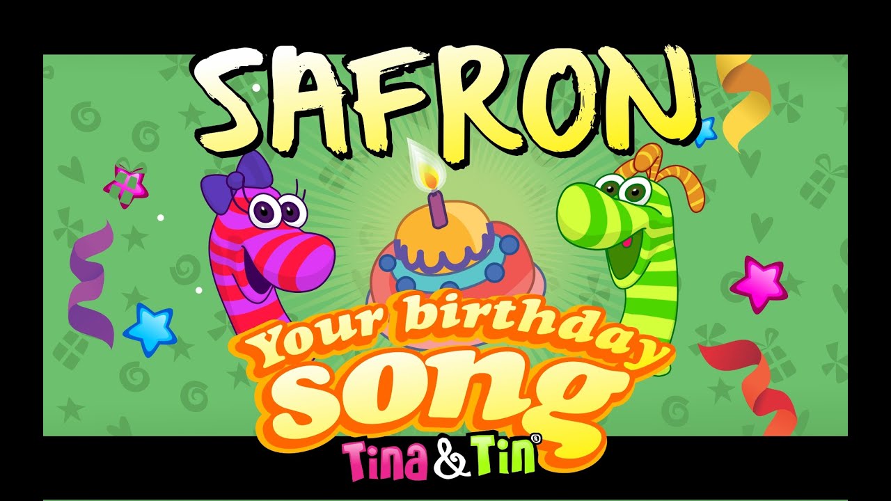 Tina&Tin Happy Birthday SAFRON 👦🏻🎤👦🏻 (Personalized Songs For Kids) 👶🏻👶🏻