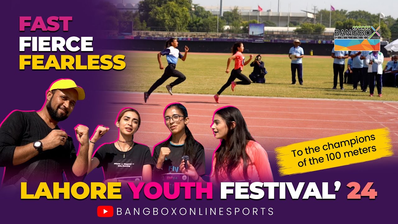 Speed and Spirit : 100 Meters Race (Females) | Lahore Youth Festival 2024 | BangBox Online Sports