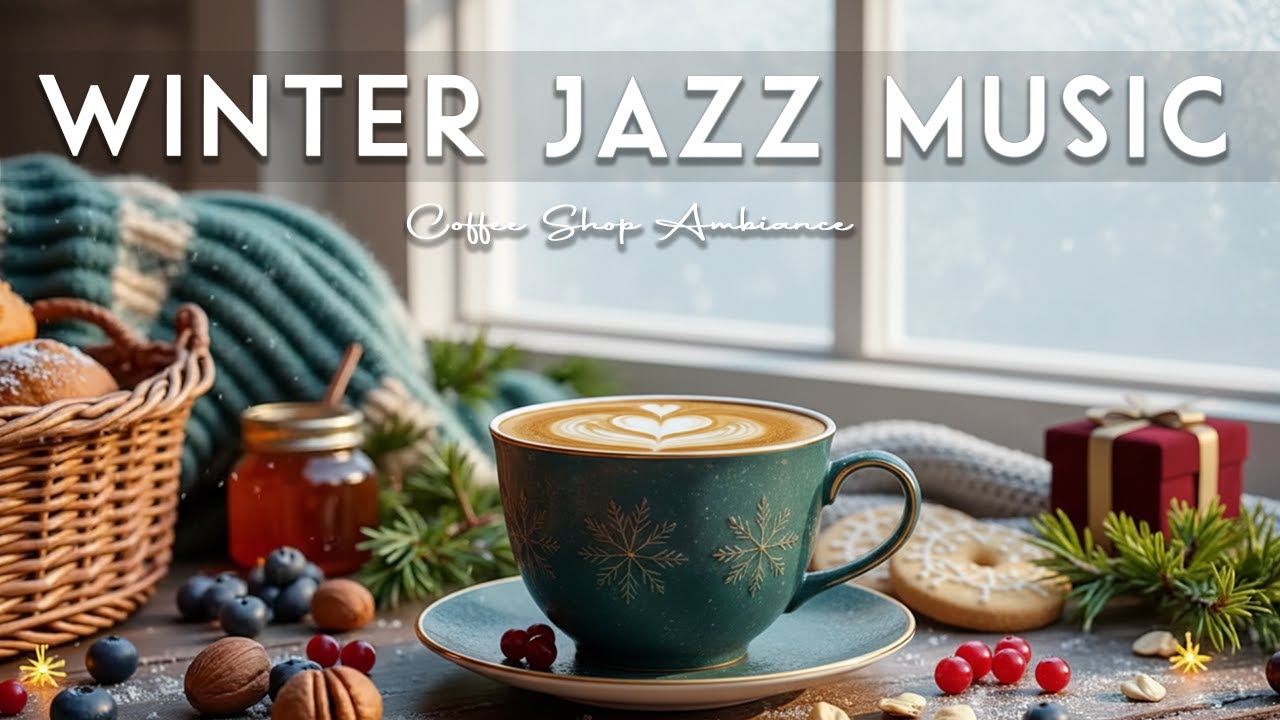 Winter Jazz Music ❄ Coffee Shop Ambiance - Smooth Bossa Nova Instrumental for Working