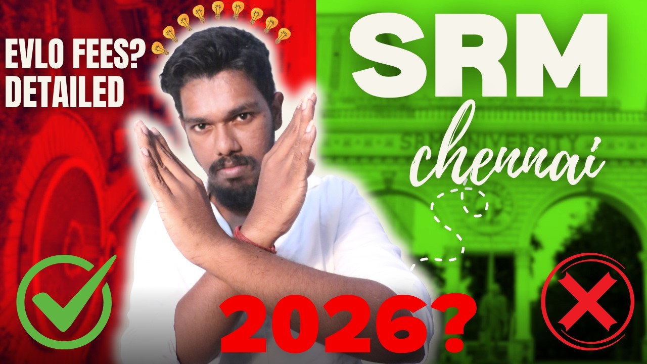 SRM University Fees 2026 💸 | Complete Fee Structure for B.Tech, MBA, Medical & All Courses 📚🔥