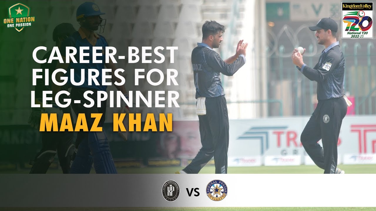 Career-best figures for leg-spinner Maaz Khan 🙌 | CP vs KP | Match 19 | National T20 2022 | MS2T