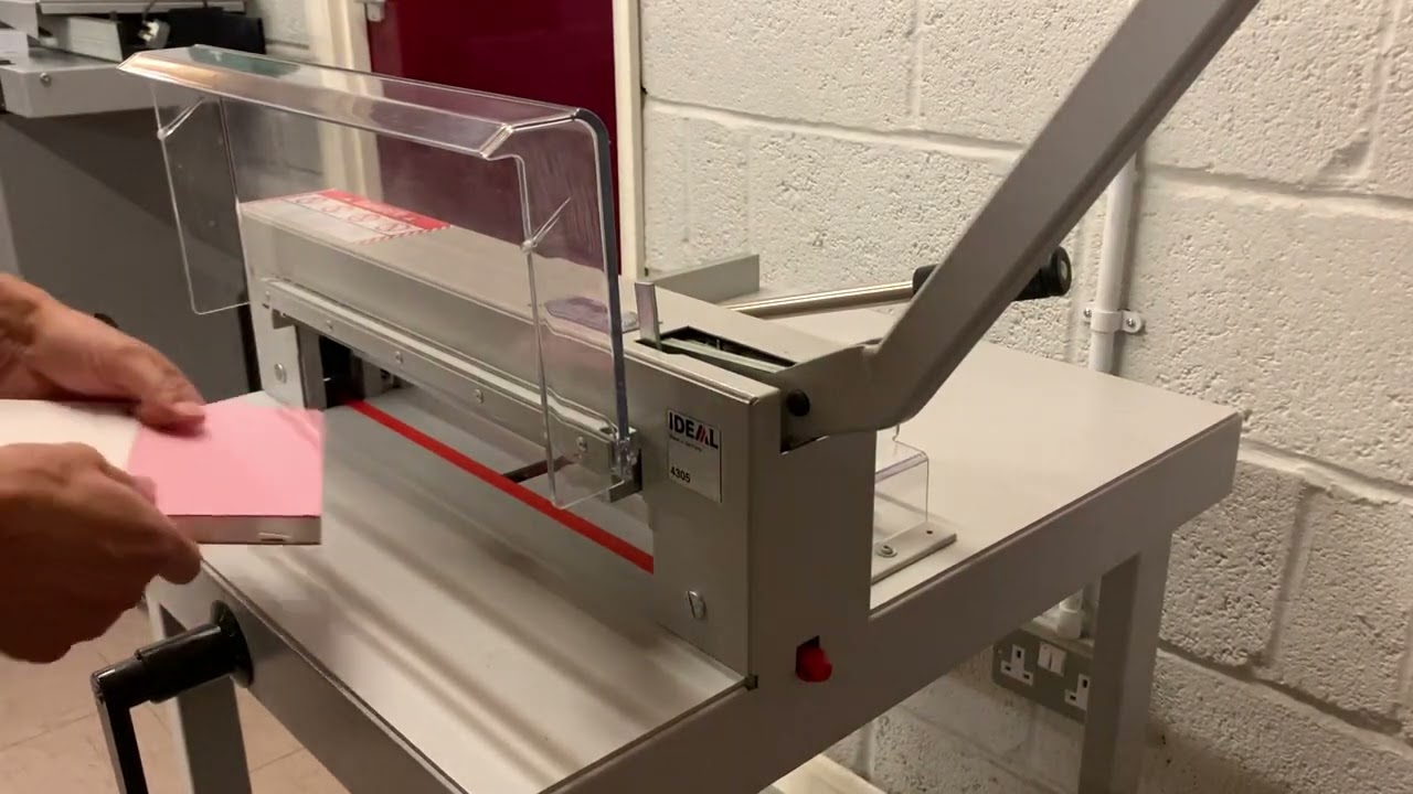 IDEAL 4305 Cutting Book Spines Demonstration