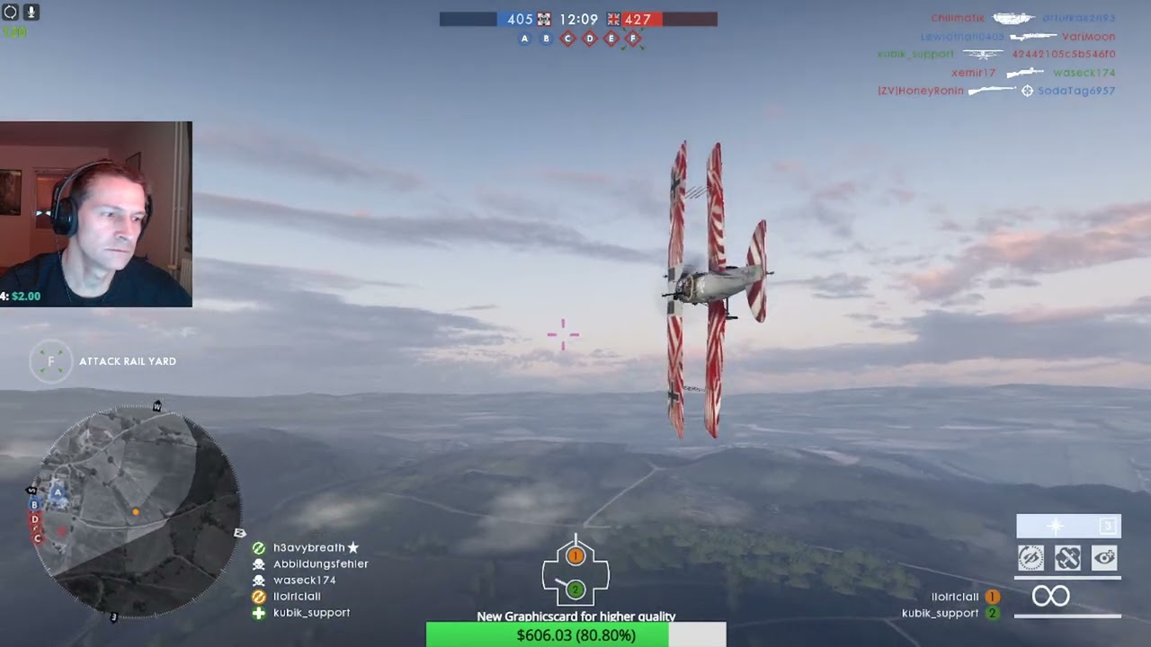 Battlefield 1 - 70-1 in attack plane - Remember those days =)?