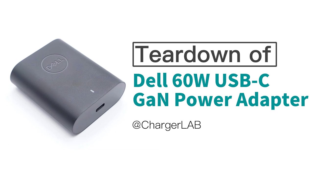 Разборка адаптера питания Dell USB-C GaN мощностью 60 Вт (HA60NM200)