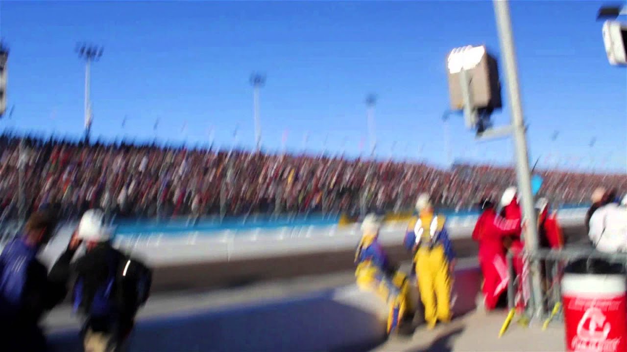 Gordon vs Bowyer NASCAR Phoenix 11-11-2012 bROADCAST AND INSIDE HOT PIT VIEWS