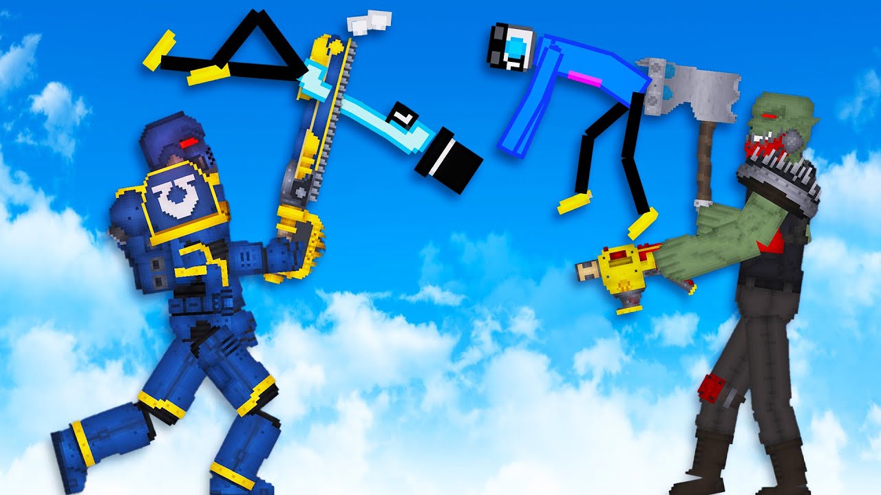 We Get Chopped Up By Space Marines and Orks in People Playground!
