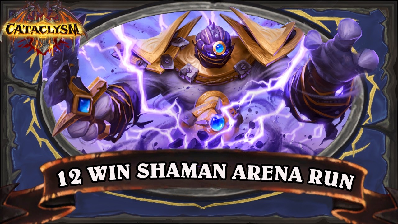 The Winds Cannot Be Contained! - 12 Win Shaman Hearthstone Underground Arena Run