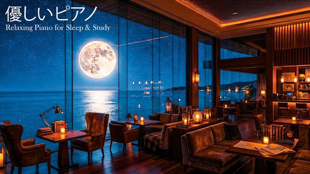 【作業・睡眠用BGM】疲れが、海に溶けていく。静寂と優しいピアノ ｜ Relaxing Piano for Sleep & Study