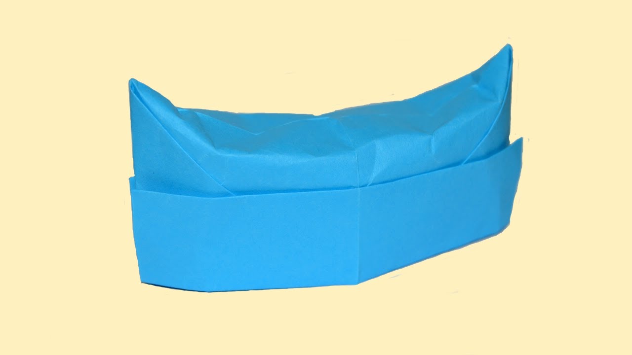 Cómo hacer un sombrero de papel usando origami