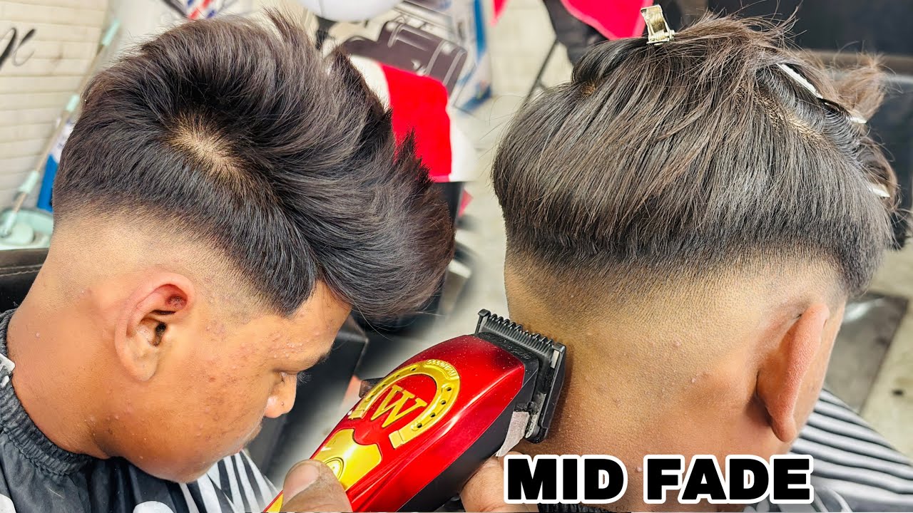 How To Mid Fade Haircut - Step By Step Full Tutorial 2025 | Sahil Barber