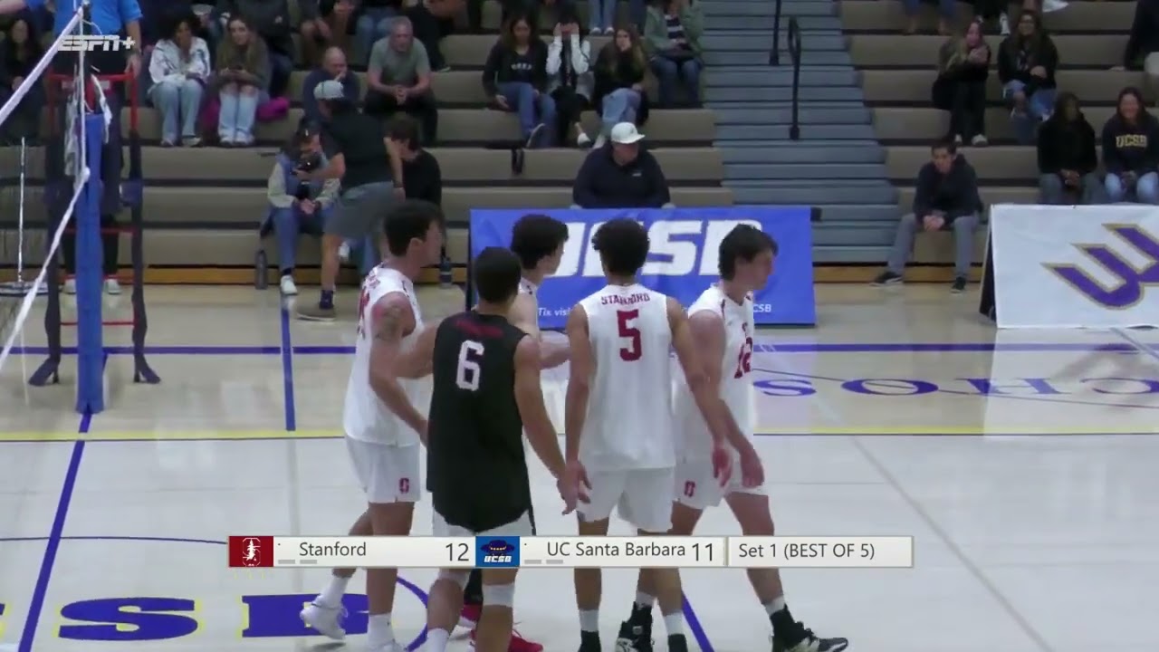 Stanford vs  UC Santa Barbara | NCAA Men Volleyball 01/13/2024