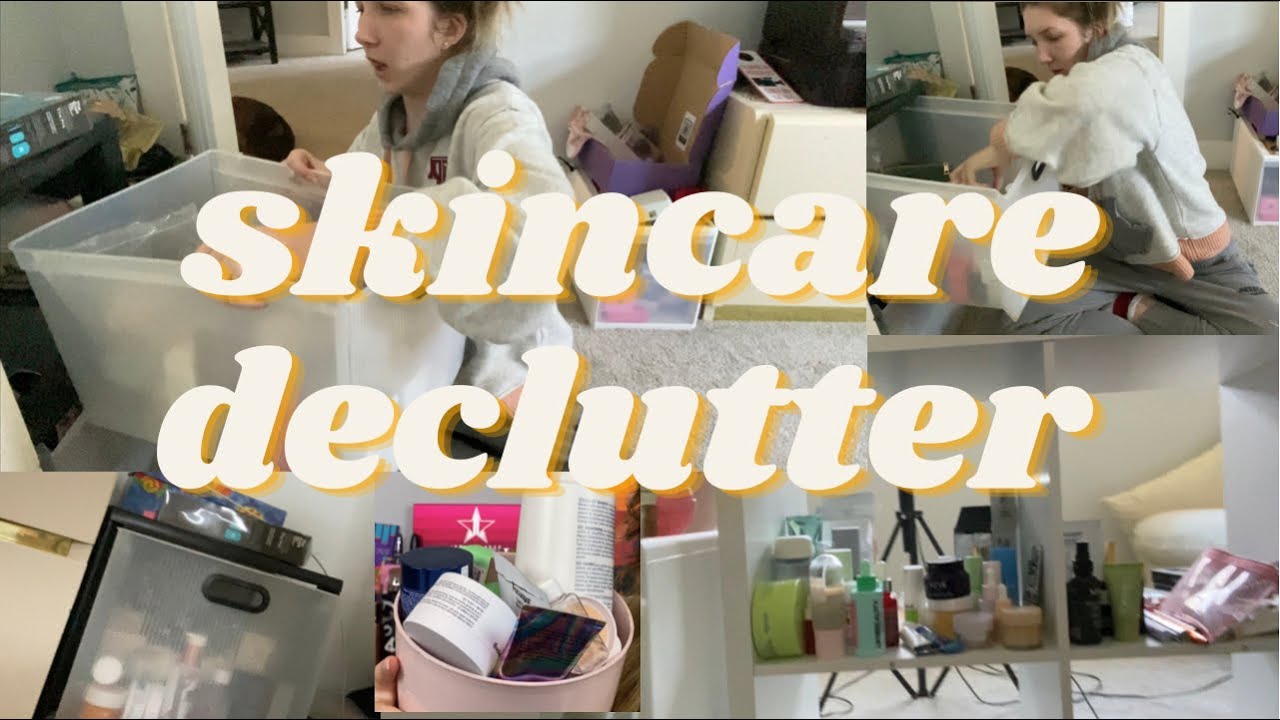 SKINCARE COLLECTION DECLUTTER VLOG 2022