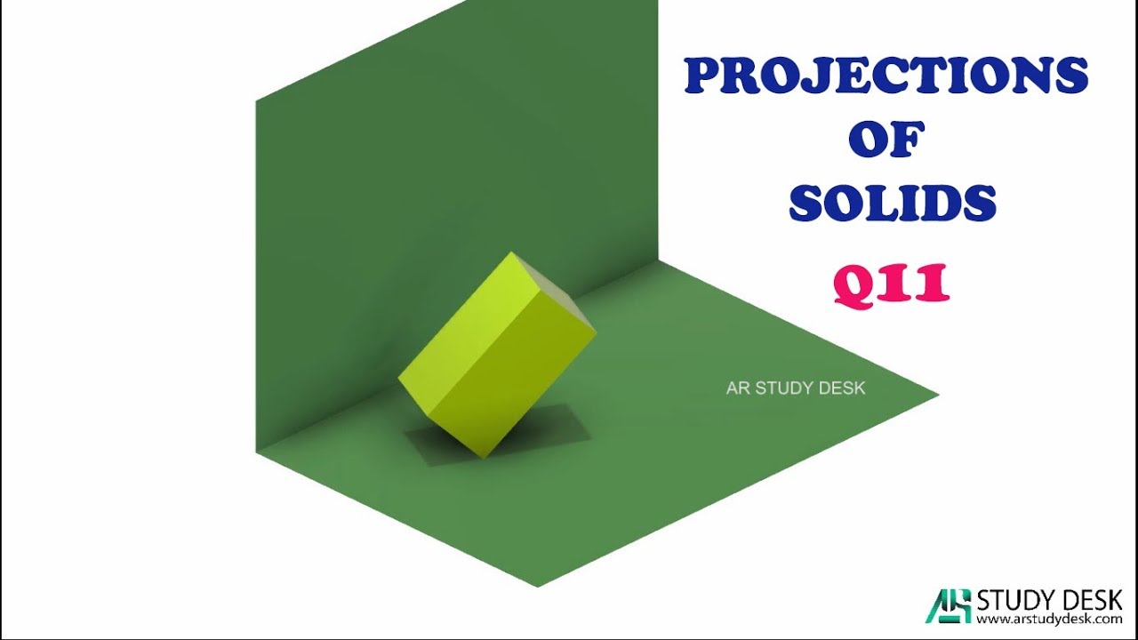 Projections of Solids Q11 - 3D Animation