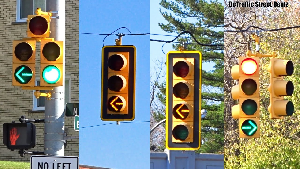 Doghouse Traffic Lights & Flashing Yellow Arrow Signals | Maple Rd & Eton