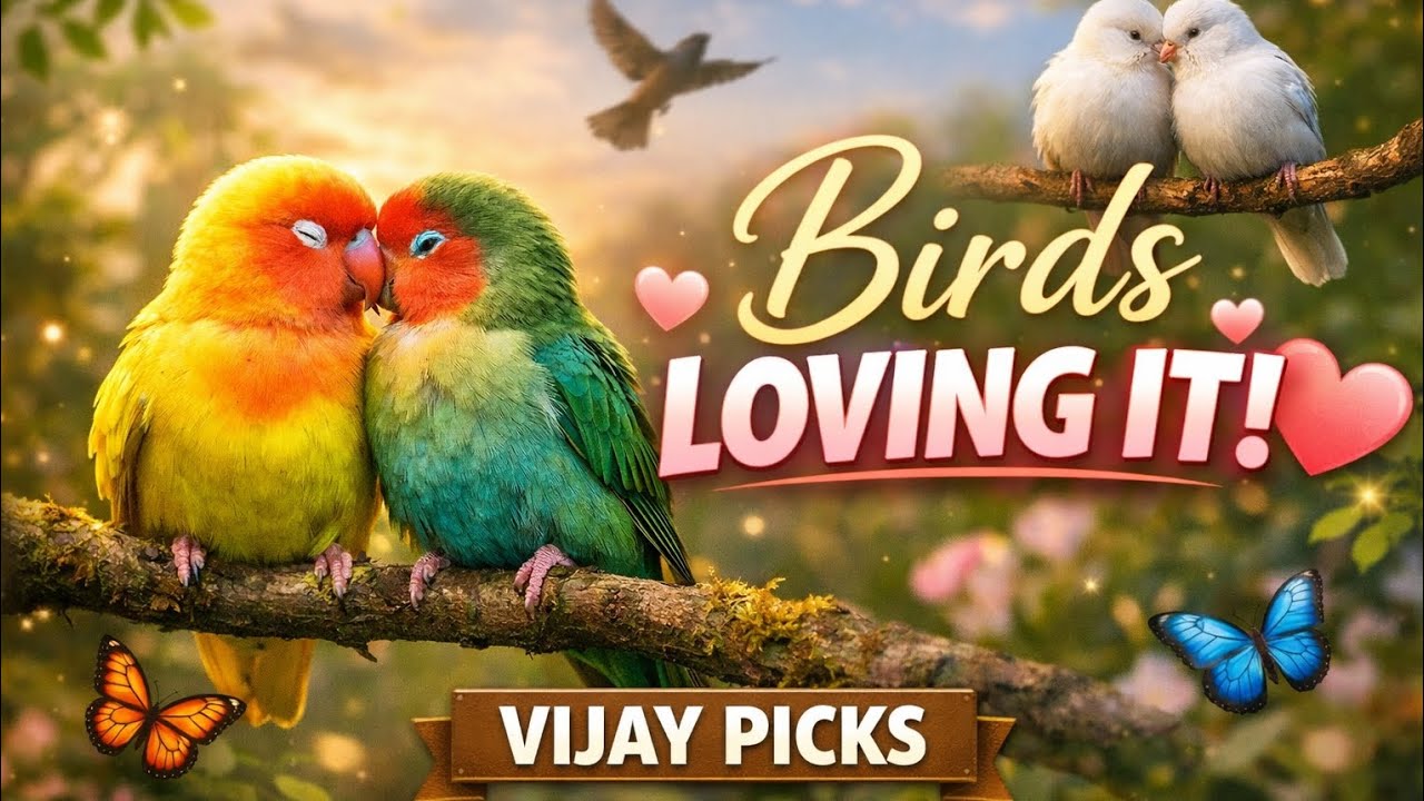 See how birds are loving each other 😍