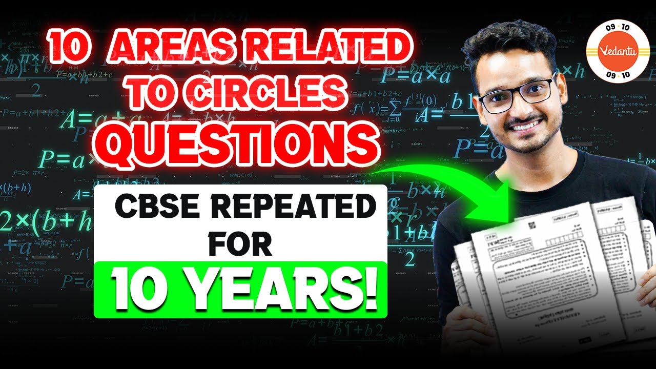 10 Most Important Questions (Repeated PYQ) - Area Related to Circles Class 10 Maths! 🔥 #Revision