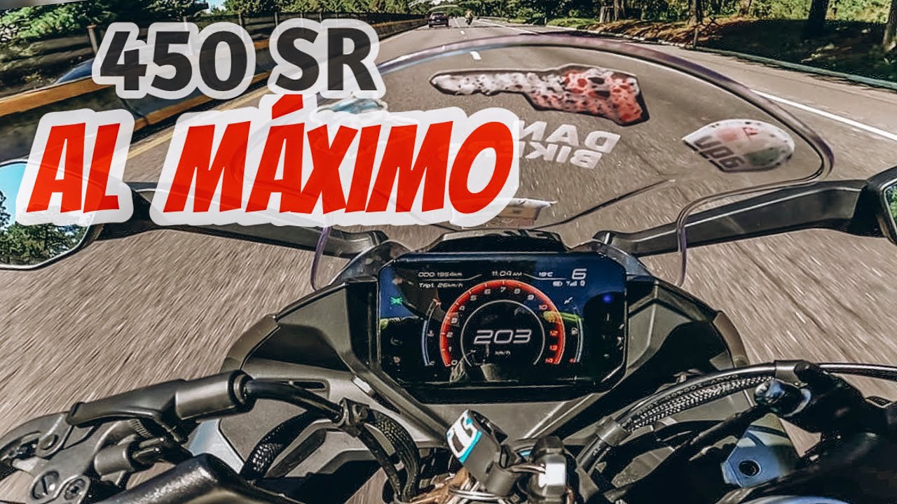 ¡La 450 SR al Máximo en carretera!🚨 Top Speed [POV 4K] #motovlog #bike