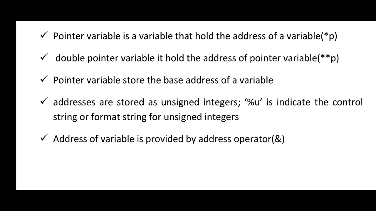 Introduction to pointers