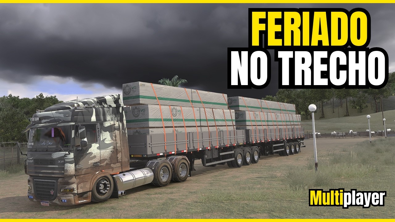 LIDA NO FERIADO! DAF + Bitrem Carga Seca no Mapa Eldorado | Carrradas Realistas| ETS2 1.58