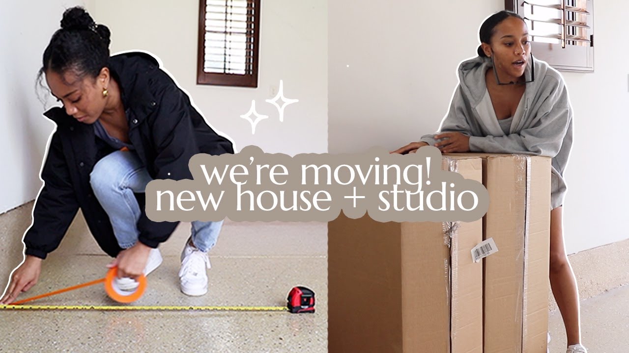 MOVING VLOG 🏠✨ new house, new studio work space, pack w/ me & a little health update ✨