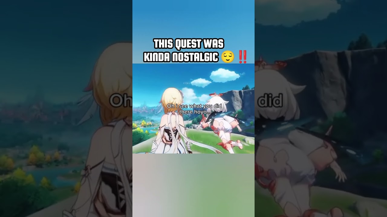 This Quest was so nostalgic ‼️😄😶‍🌫️ #genshinimpact #honkaistarrail