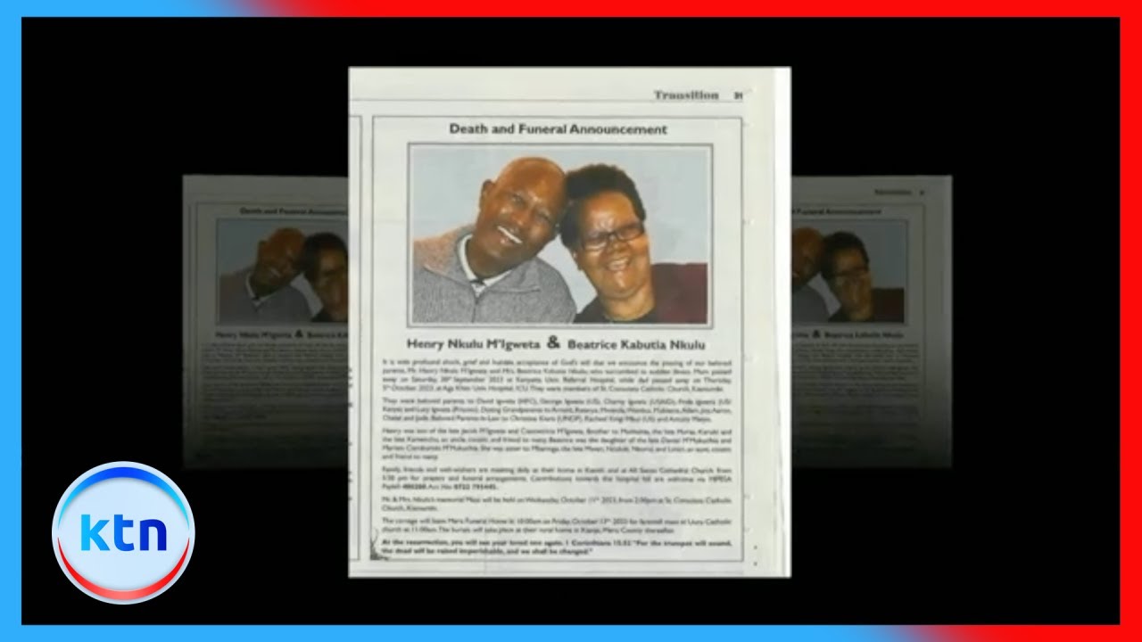 Houseboy suspected of killing ex-Kamiti boss Henry Igweta and wife Beatrice arrested after 2 years