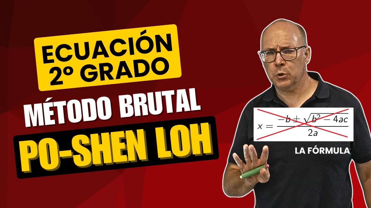 👀 M&Eacute;TODO para ECUACIONES de SEGUNDO GRADO que NADIE te ense&ntilde;&oacute; y ⚔️ ATACA ⚔️ la F&Oacute;RMULA Bhaskara