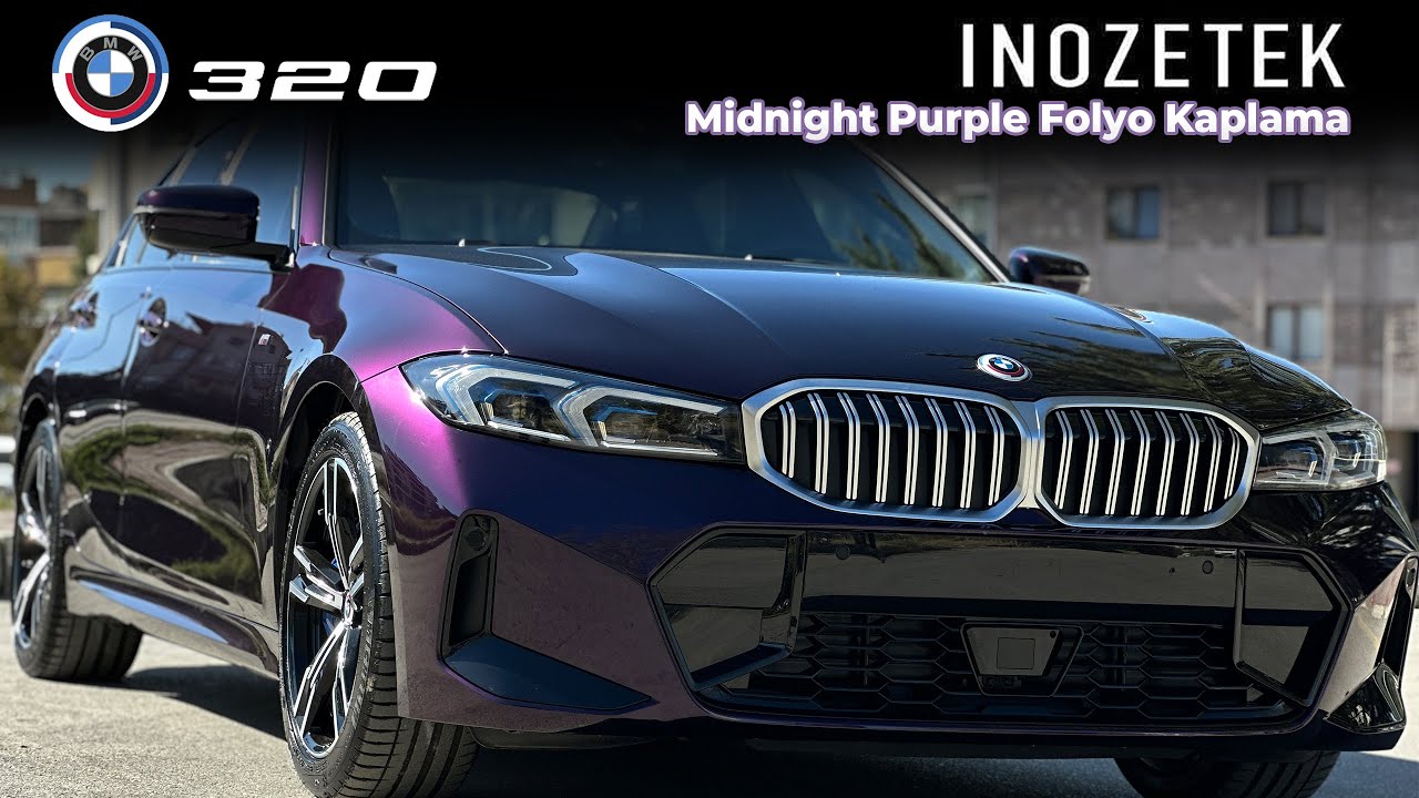 YENİ BMW 320i G20 INOZETEK MIDNIGHT PURPLE 💜 - Muhtelif Kaporta Onarımları ve Folyo Renk Değişimi