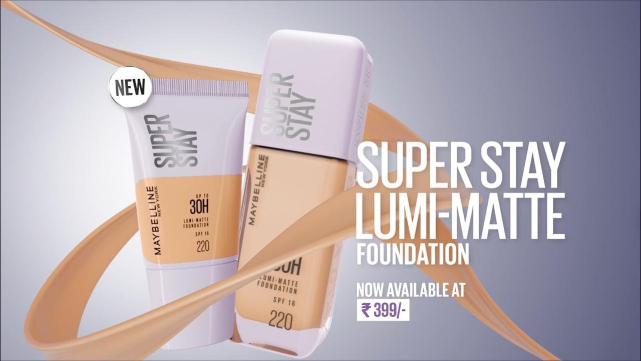 New Maybelline New Super Stay Lumi-Matte Foundation, now in a mini (English) 20 sec