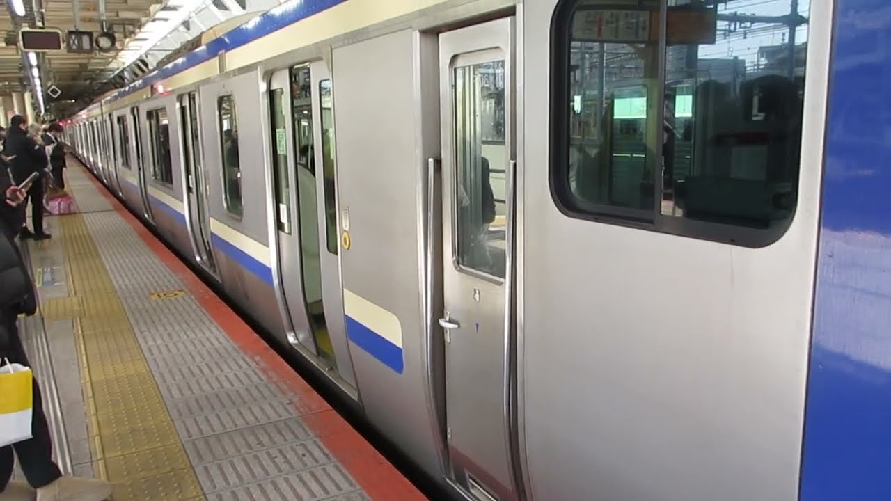 【逗子～成田空港間運転】横須賀・総武快速線成田空港行きE235系1000番台F-06編成+J-05編成15両　横浜駅発車