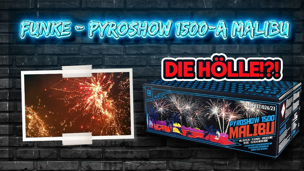 Funke/Argento - Pyroshow 1500-A Malibu ✘  HEFTIGES FINALE! (120,00€) Silvester 2023/24
