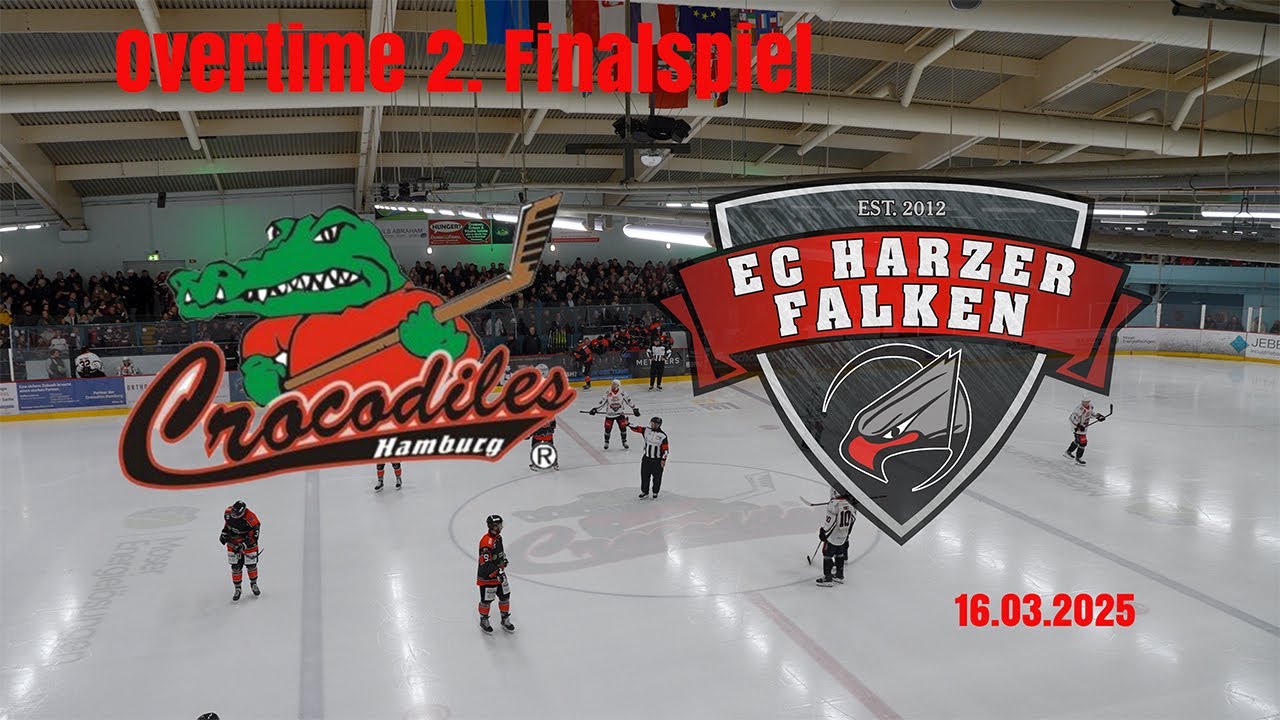 Overtime  2 . Finalspiel Crocodiles Hambrg vs. Harzer Falken 16.03.2025  Rohversion ungeschnitten