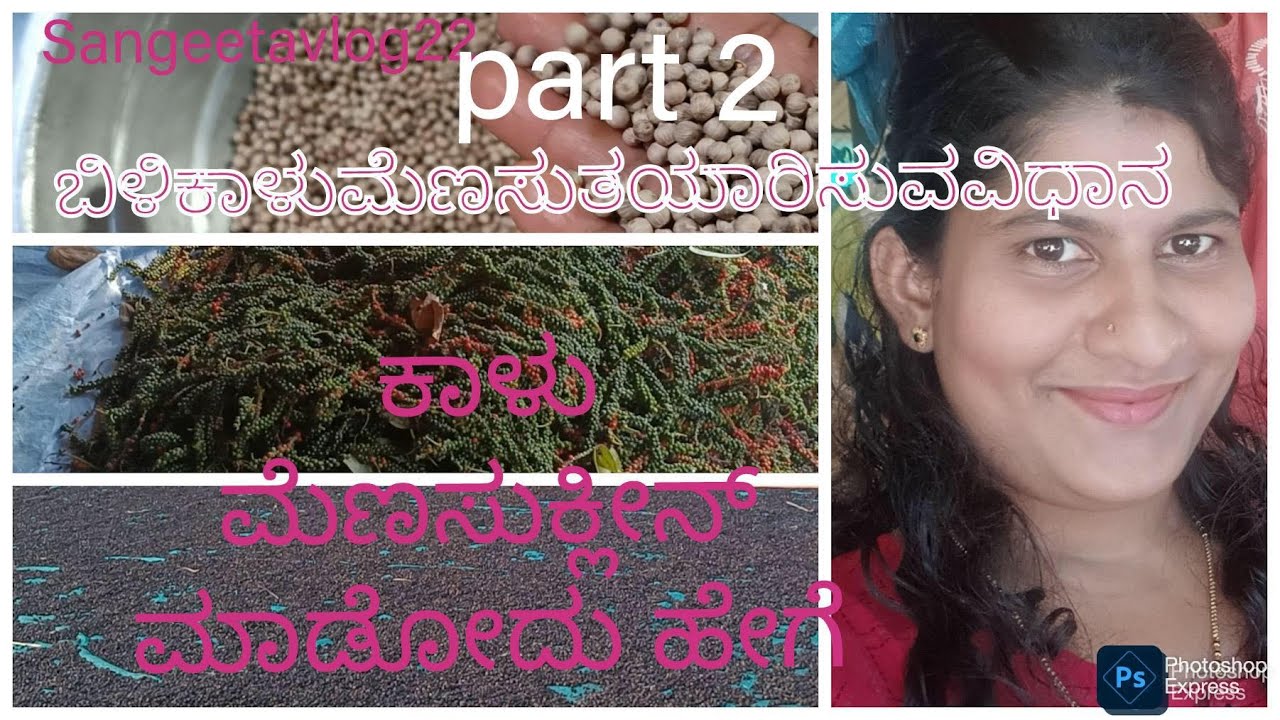ಕಾಳುಮೆಣಸನ್ನು ಕ್ಲೀನ್ ಮಾಡುವ ಸುಲಭ ವಿಧಾನ/ ಬಿಳಿಕಾಳು ಮೆಣಸನ್ನು  ರೆಡಿ ಮಾಡುವ ವಿಧಾನblack pepper, white pepper