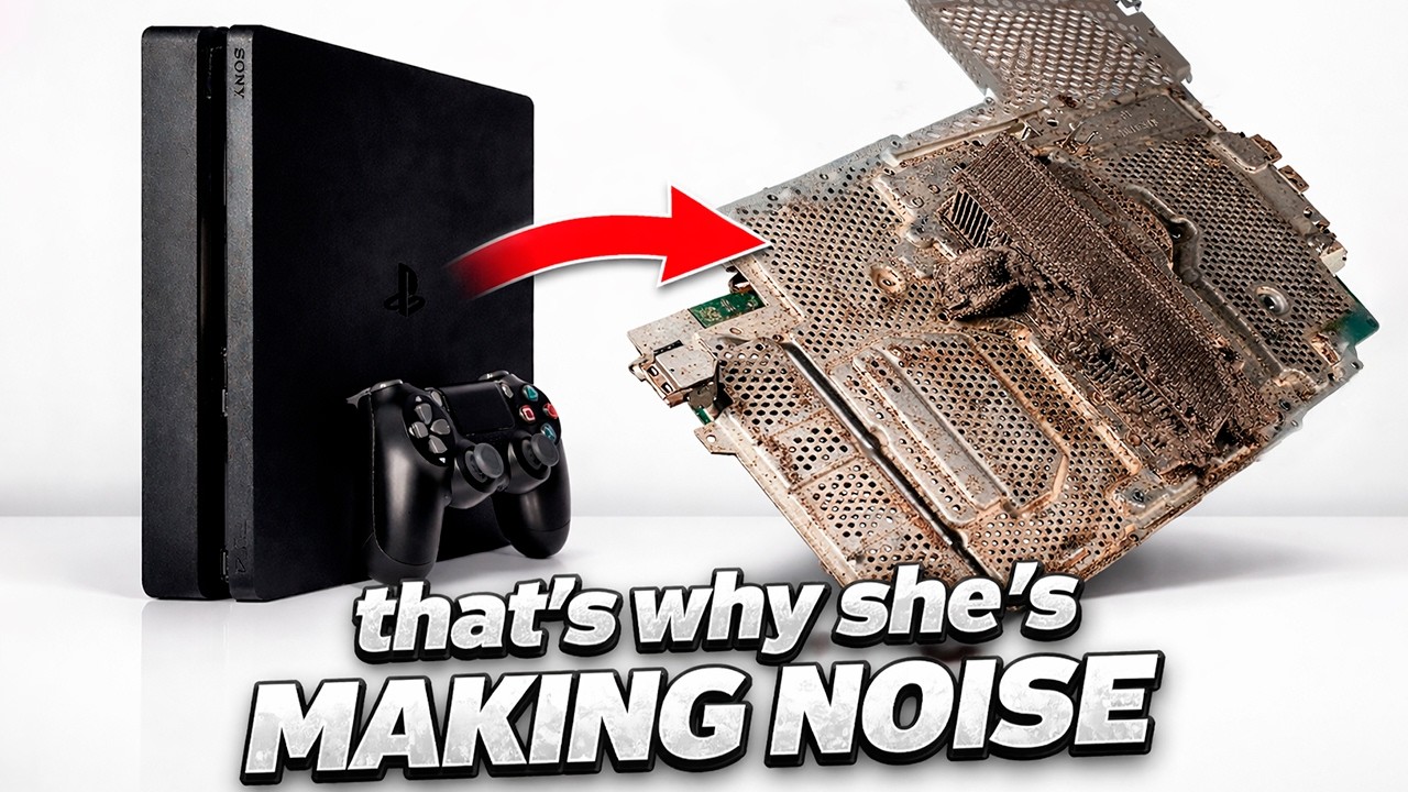 THIS IS WHY THE PS4 SLIM IS NOISY / Disassembling and Cleaning the PlayStation 4 Slim