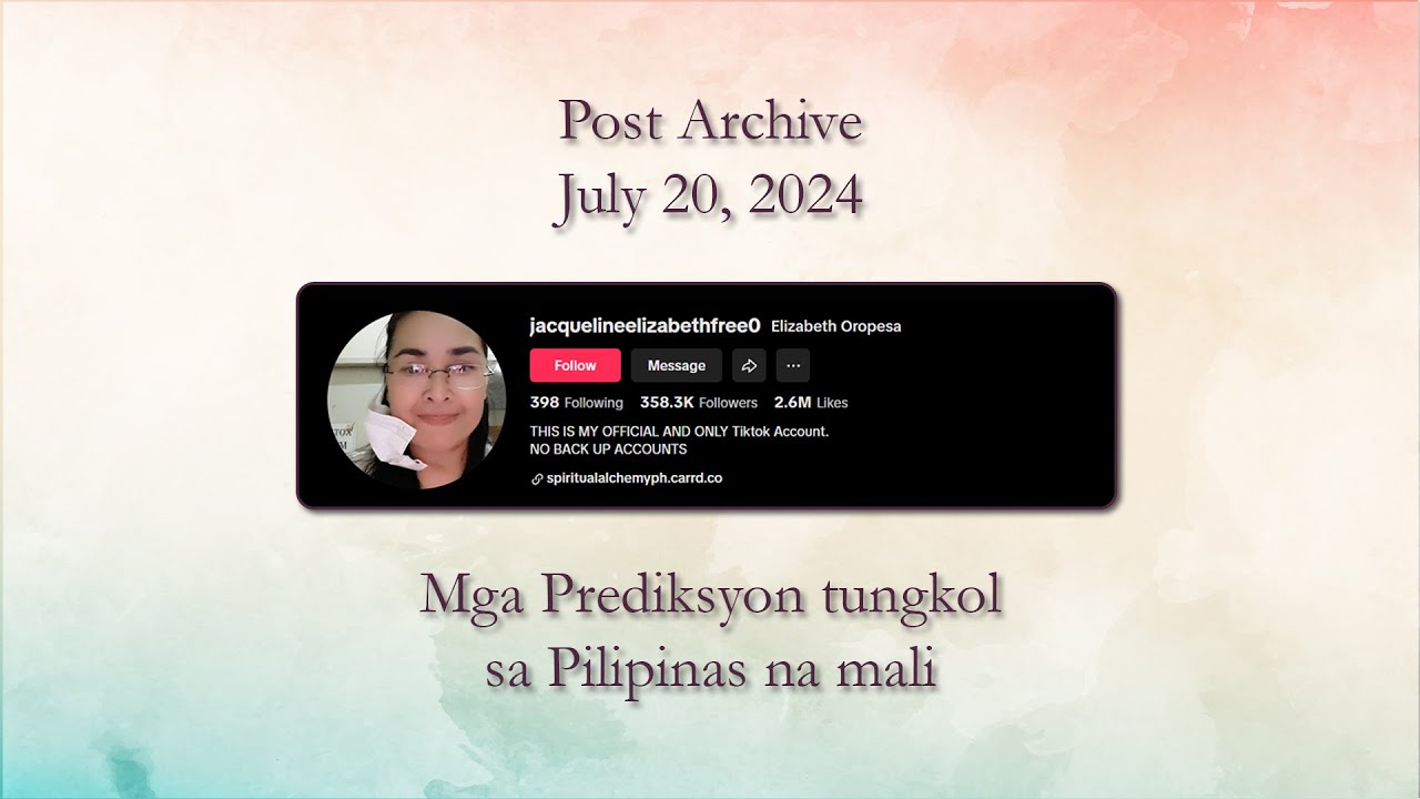 Mga Prediksyon tungkol sa Pilipinas na mali