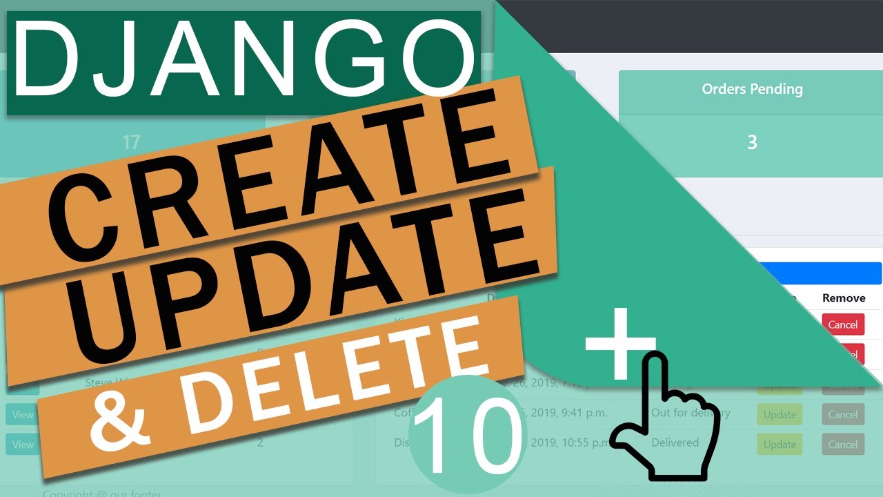 Create Update & Delete (CRUD) with  Model Forms | Django (3.0)  Crash Course Tutorials (pt 10)