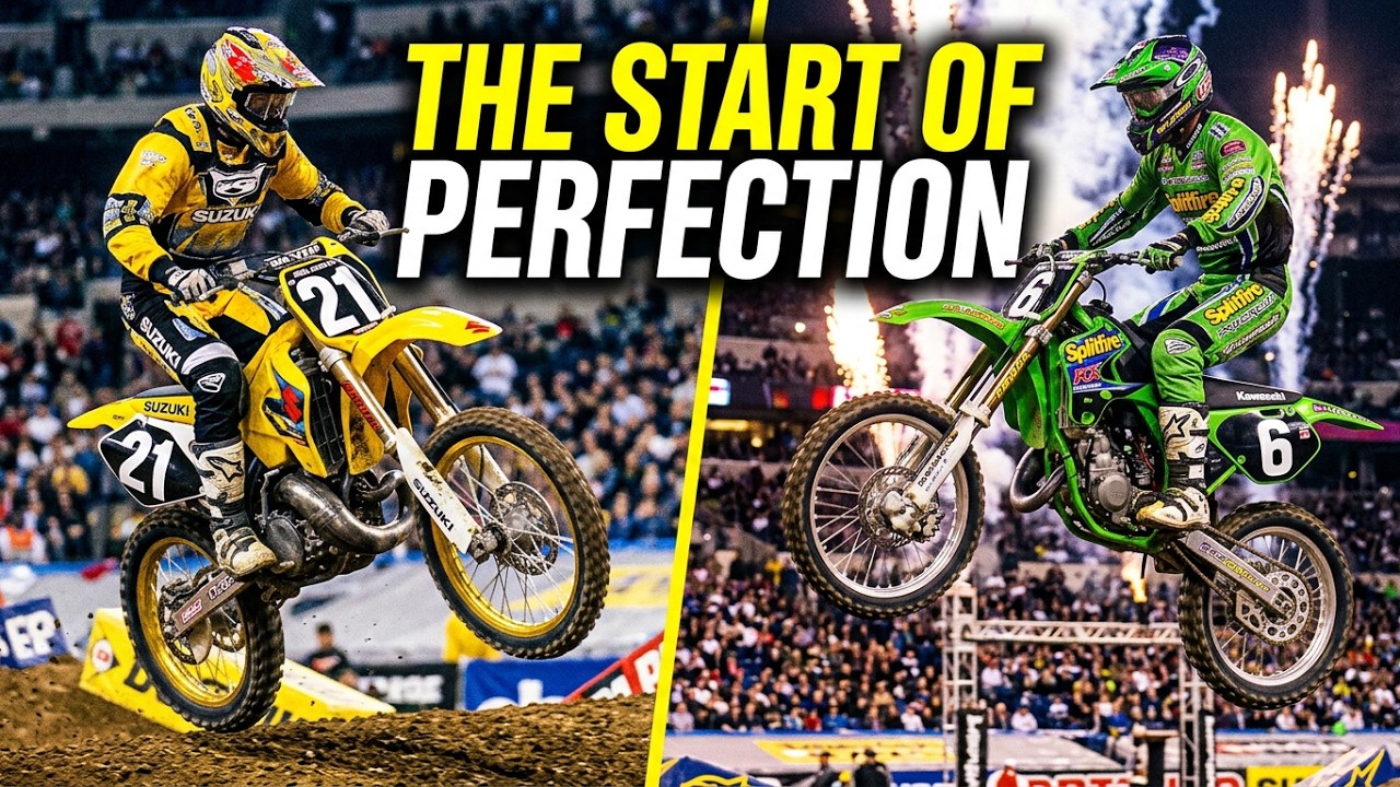 1998 Indianapolis 125cc Main (Ricky Carmichael's Beginning of a Perfect 125cc Supercross Season)