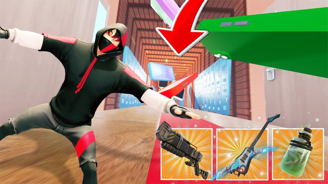 Fortnite DROPPER in einer SCHULE um LOOT